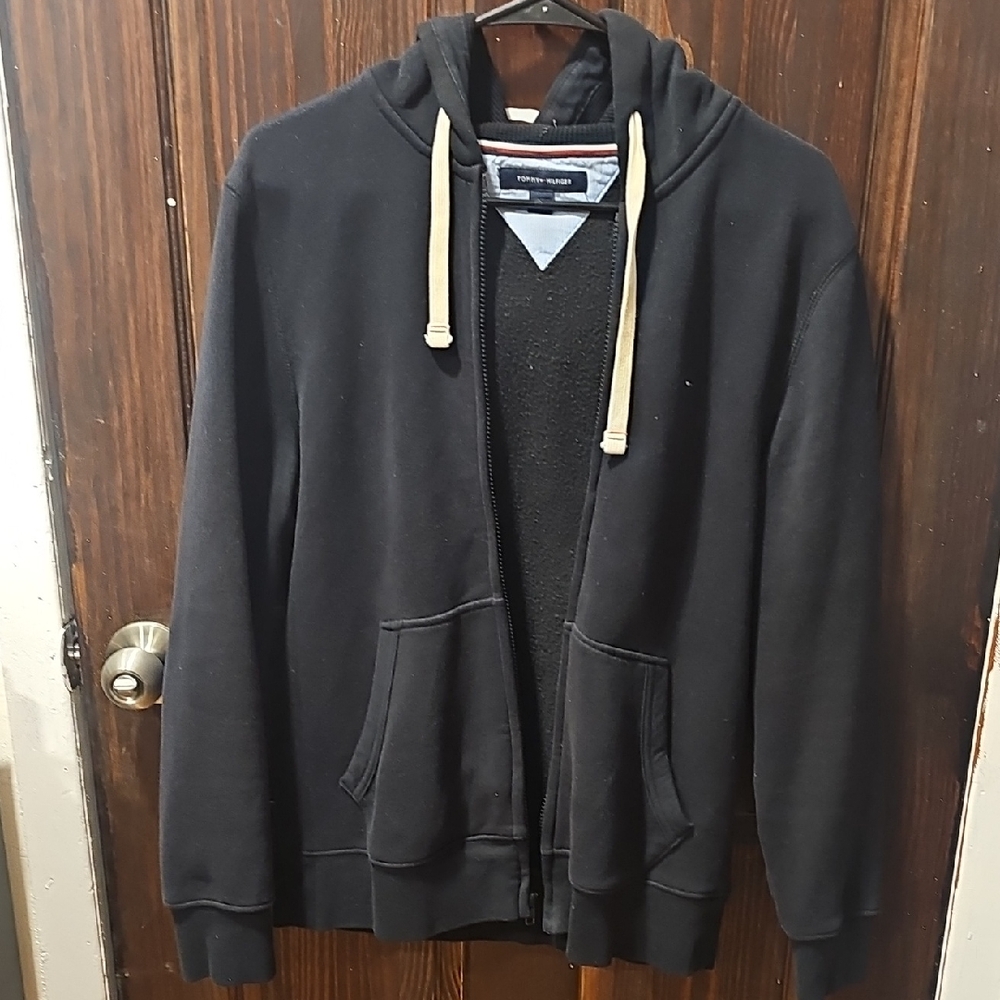 Tommy Hilfiger Black Zip-Up Sweater